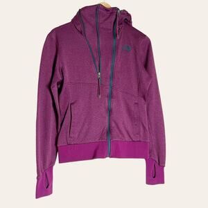 The North Face Purple Zipper Outdoor Jacket Size S